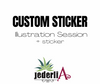 Custom Sticker Illustration
